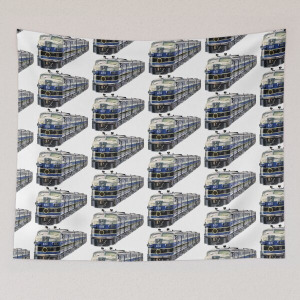 Item preview, Railway USA trains railway illustration sticker railway designed and sold by frikitren.
