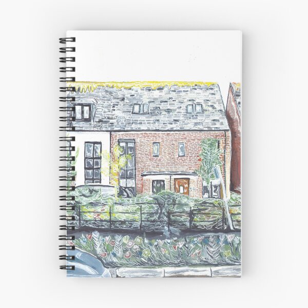 Item preview, Suburban Street Landscape Watercolour Painting designed and sold by RiceDrawings.
