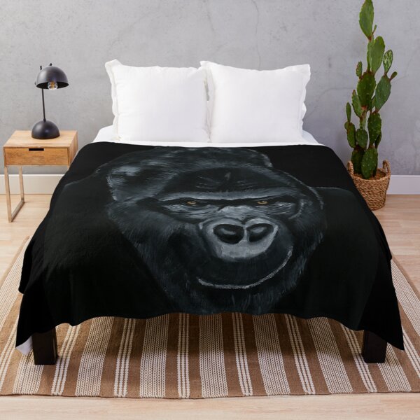 Item preview, Smiling Silverback Gorilla | Watercolor Art by Sulazen designed and sold by SULAZEN.