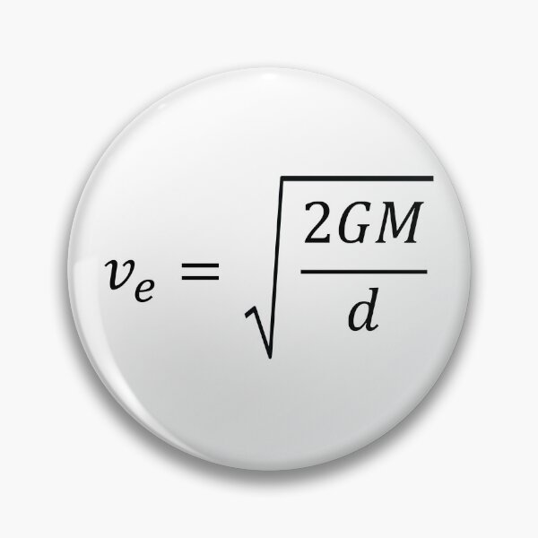 Item preview, Escape Velocity, fundamental equation of space exploration designed and sold by ScienceCorner.