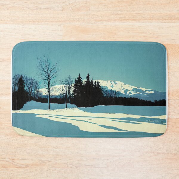 Item preview, Snow Covered Pond: Silkscreen Landscape designed and sold by Studio Axis.