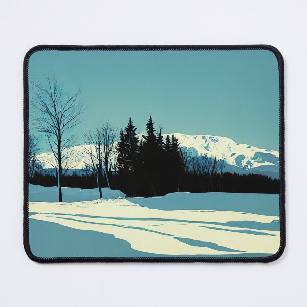 Item preview, Snow Covered Pond: Silkscreen Landscape designed and sold by Studio Axis.