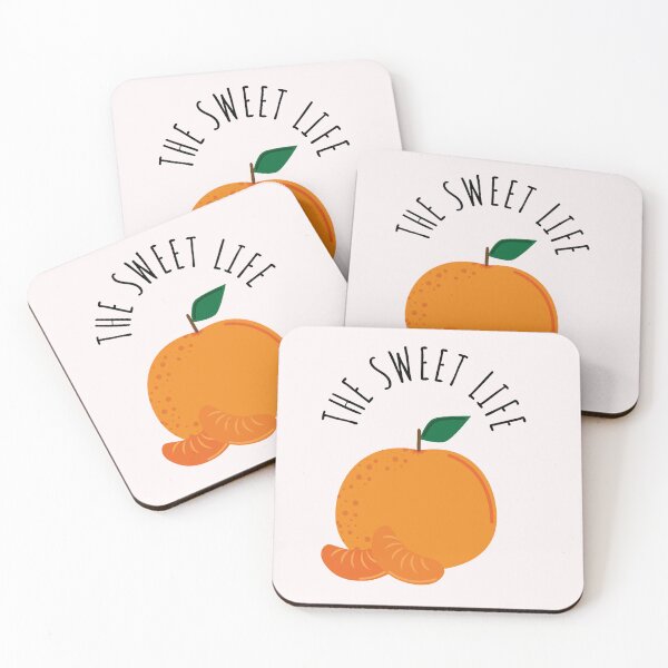 Item preview, The sweet life tangerine orange design with transparent background. designed and sold by BumbleVee ☀️.