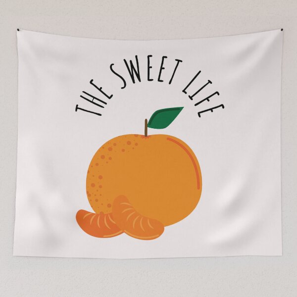 Item preview, The sweet life tangerine orange design with transparent background. designed and sold by BumbleVee ☀️.