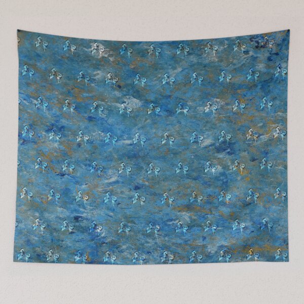 Item preview, Bow - marbled blue gold version designed and sold by SylvieG18.