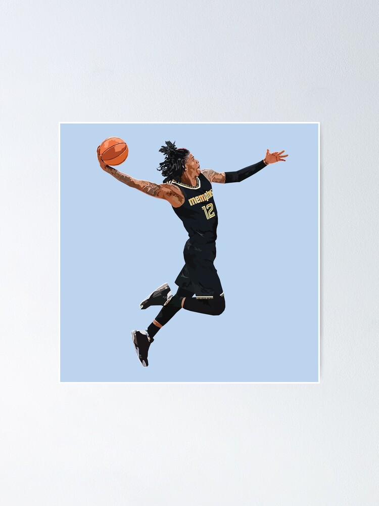 "Ja Morant Slam Dunk" Poster For Sale By RatTrapTees | Redbubble