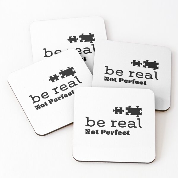 Item preview, Be Real Not Perfect Design designed and sold by CyberneticTees.