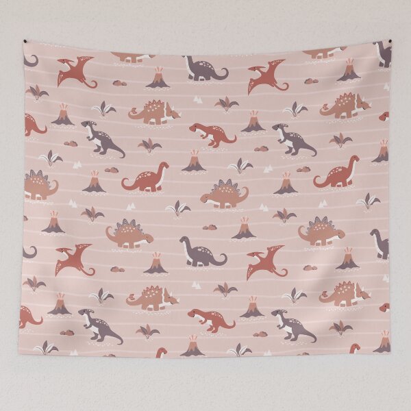 Item preview, Dinosaur Colorful  pattern design.  Сute Anime pink iPhone or Samsung Phone Case Cover designed and sold by RoManSmArt.