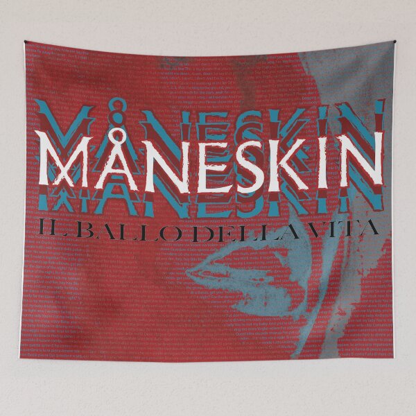 Item preview, Måneskin il ballo della vita Album Poster designed and sold by Bizarre-Artist.
