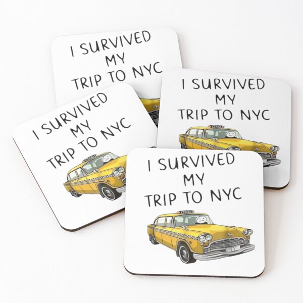Item preview, I Survived My Trip To NYC , New York City Taxi Cab designed and sold by FirnandArt.