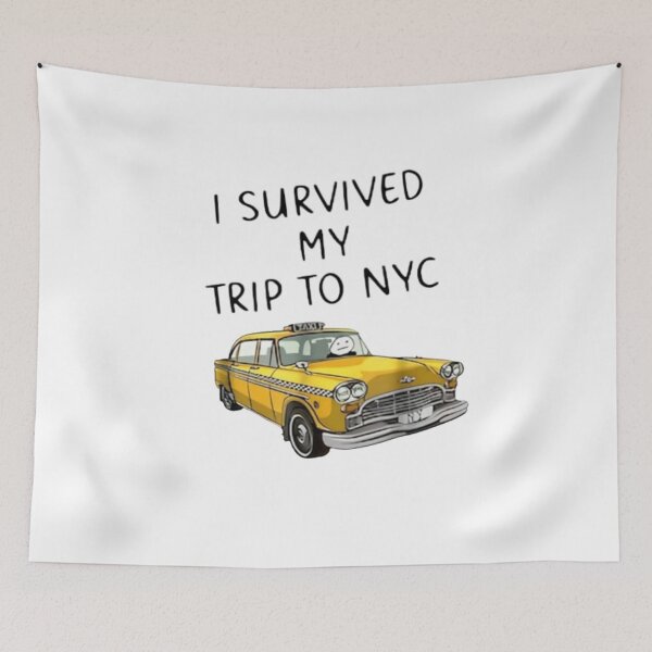 Item preview, I Survived My Trip To NYC , New York City Taxi Cab designed and sold by FirnandArt.