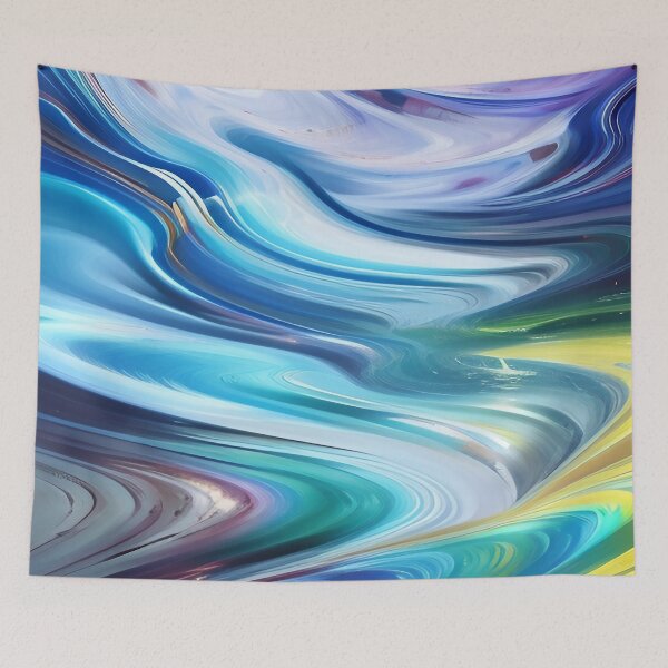 Item preview, Multicolor Free Flowing Fluid with Oil Sheen designed and sold by deniselynnimage.
