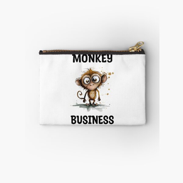 Item preview, Monkey Business Cute Watercolor Monkey Text Based Design  designed and sold by CGSGraphics.