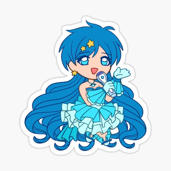 Mermaid Melody - Hanon Chibi Sticker for Sale by scribblenib (Ji Xiao)