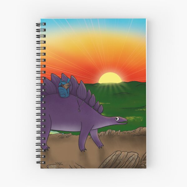 Item preview, Dinosaurs hiking at sunrise designed and sold by Vincent Briggs.