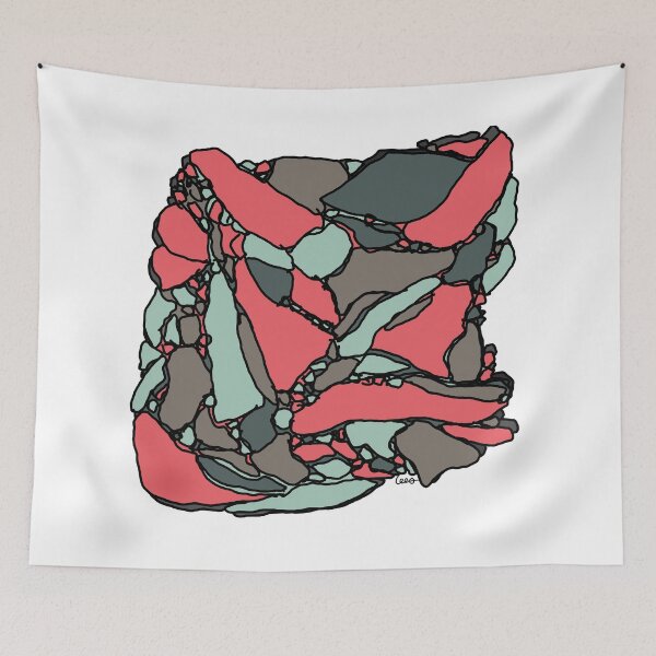 Item preview, Abstract chipboard background (gray red white background) designed and sold by MentaLee.