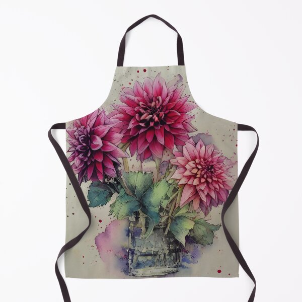 Item preview, Dahlias in Watercolor designed and sold by Kauila-AI.