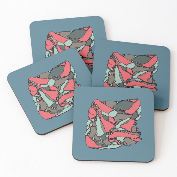 Item preview, Abstract chipboard background (grey red gray blue background) designed and sold by MentaLee.