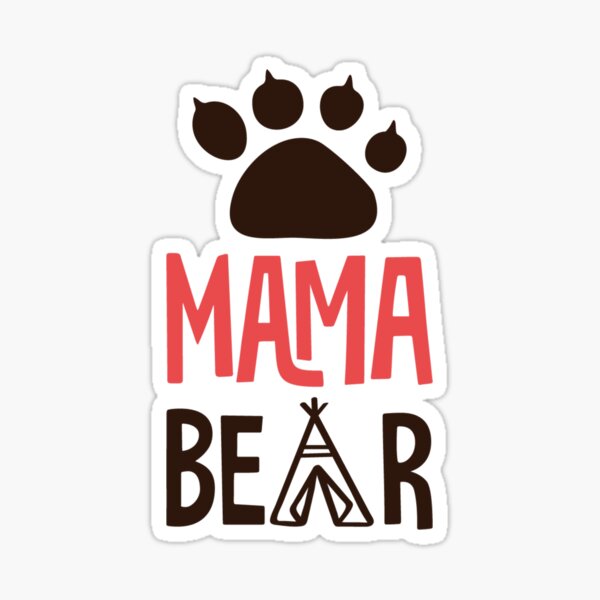 Mama Bear Sticker For Sale By Spotwarehouse Redbubble 4931