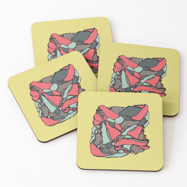 Item preview, Abstract chipboard background (gray red yellow background) designed and sold by MentaLee.
