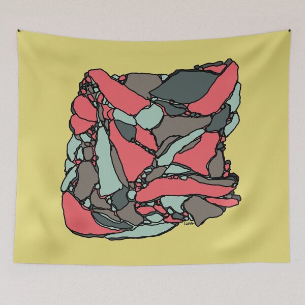 Item preview, Abstract chipboard background (gray red yellow background) designed and sold by MentaLee.