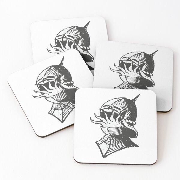 Item preview, Fire Knight - Medieval Etching Style designed and sold by BadamInk.