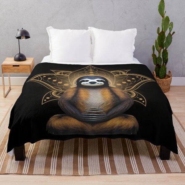Item preview, The Meditating Lotus Sloth designed and sold by Eranthe Bernardo.