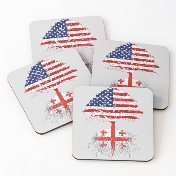 Item preview, Georgia Georgian Roots  Georgia USA Flags US Naturalization Ceremony Christmas Gift Men Women Family Friends designed and sold by maindeals.