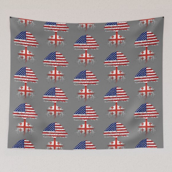 Item preview, Georgia Georgian Roots  Georgia USA Flags US Naturalization Ceremony Christmas Gift Men Women Family Friends designed and sold by maindeals.
