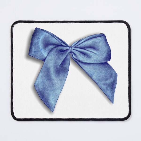 Item preview, Bow - blue marbled colorized version designed and sold by SylvieG18.