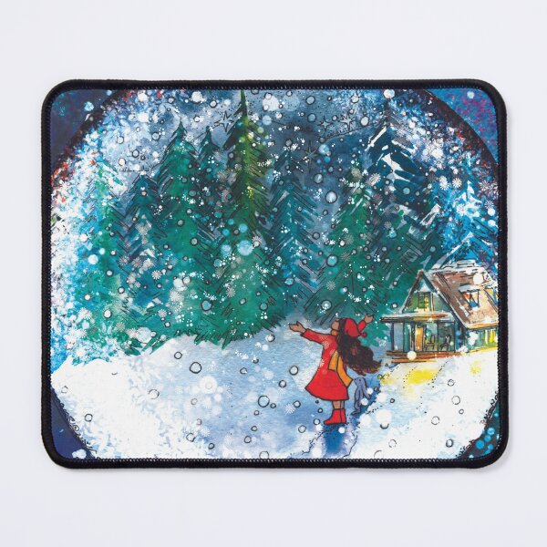 Item preview, Embracing Winter In A Snow Globe  designed and sold by BohemiWANDERS.