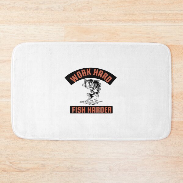 Item preview, work hard fish harder designed and sold by Usatazon on.