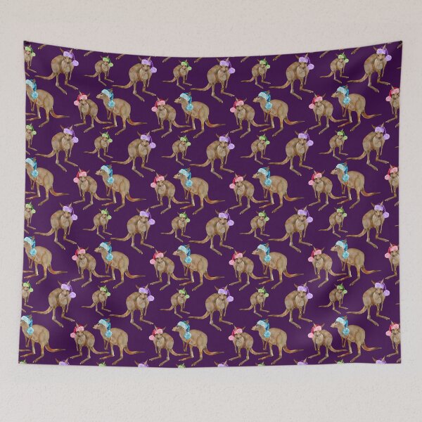 Item preview, Summer Christmas Kangaroo Pattern designed and sold by Sketchbook Designs.
