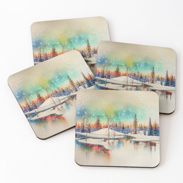 Item preview, Vibrant Winter on the Lake designed and sold by Red-Alien.