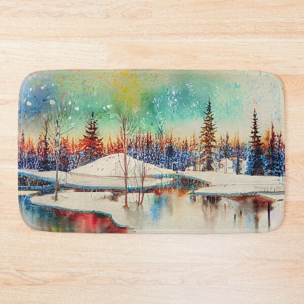 Item preview, Vibrant Winter on the Lake designed and sold by Red-Alien.