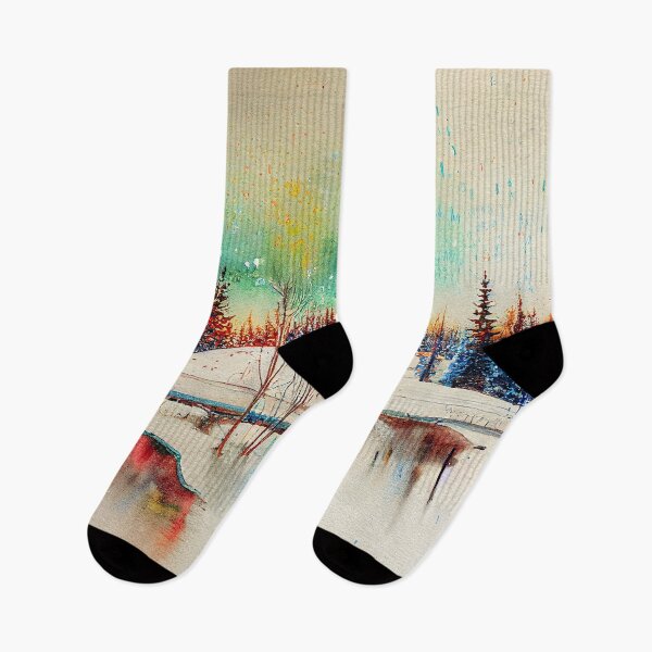 Item preview, Vibrant Winter on the Lake designed and sold by Red-Alien.