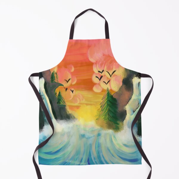 Item preview, Sunset at a Mountain side designed and sold by EdenDrawsArt.
