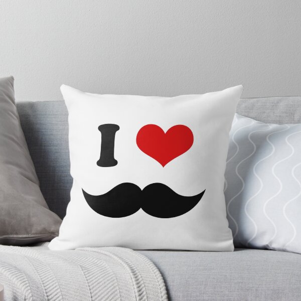 Item preview, I Heart I Love Black Mustaches designed and sold by TigerLynx.