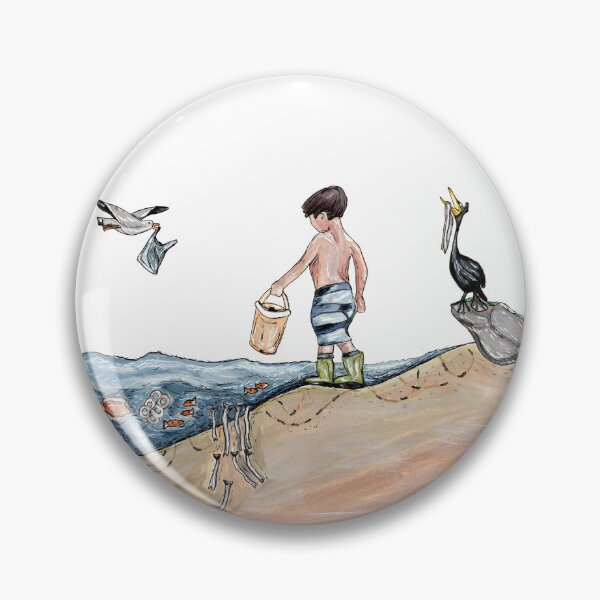 Item preview, Polluted Beach Ecology Section Drawing designed and sold by RiceDrawings.