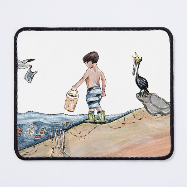 Item preview, Polluted Beach Ecology Section Drawing designed and sold by RiceDrawings.