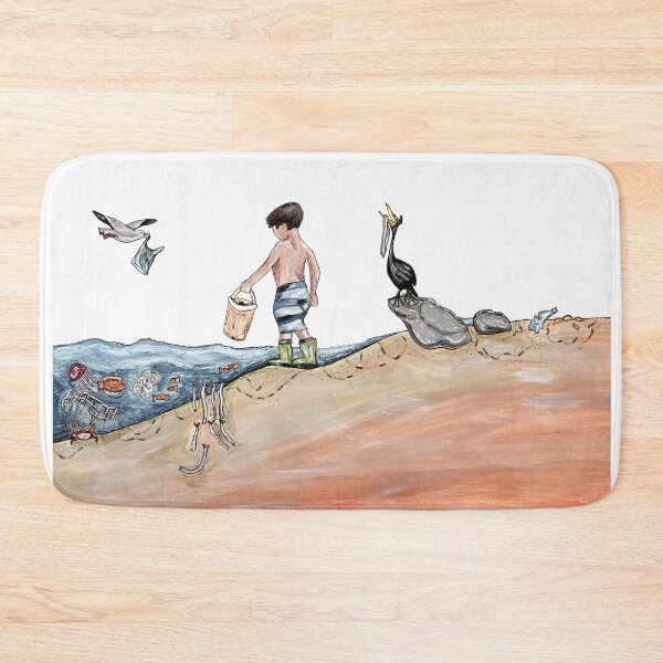 Item preview, Polluted Beach Ecology Section Drawing designed and sold by RiceDrawings.