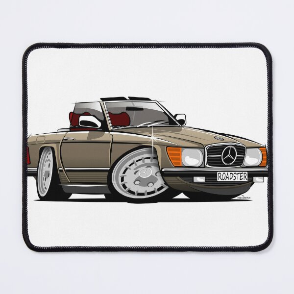 Mercedes Benz 300 sl Classic Car Illustration Reusable Grocery Bag