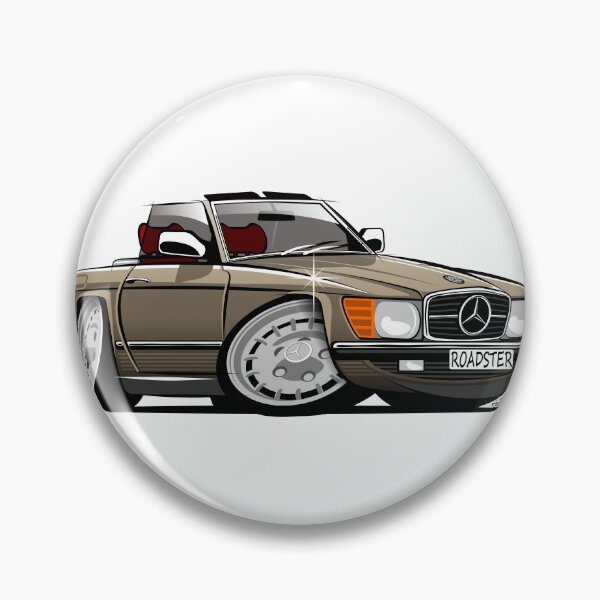 Item preview, Mercedes R107 roadster gold designed and sold by car2oonz.