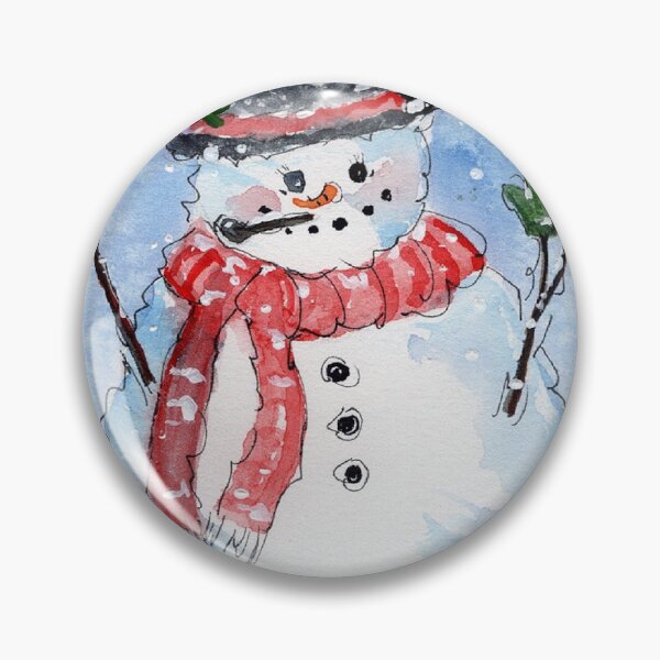 Item preview, Happy Snowman with Mittens designed and sold by Smalltownart.