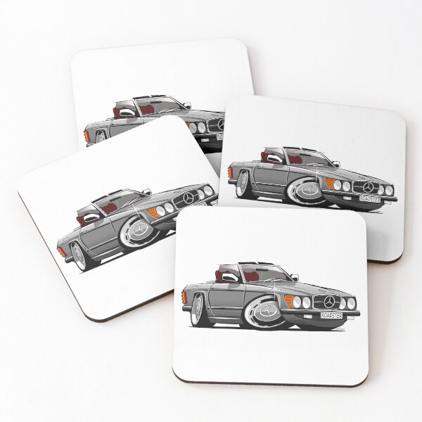 Item preview, Mercedes R107 roadster silver designed and sold by car2oonz.