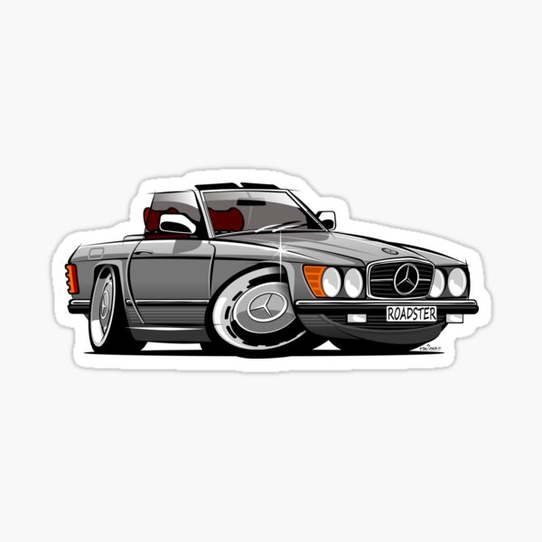 Item preview, Mercedes R107 roadster silver designed and sold by car2oonz.