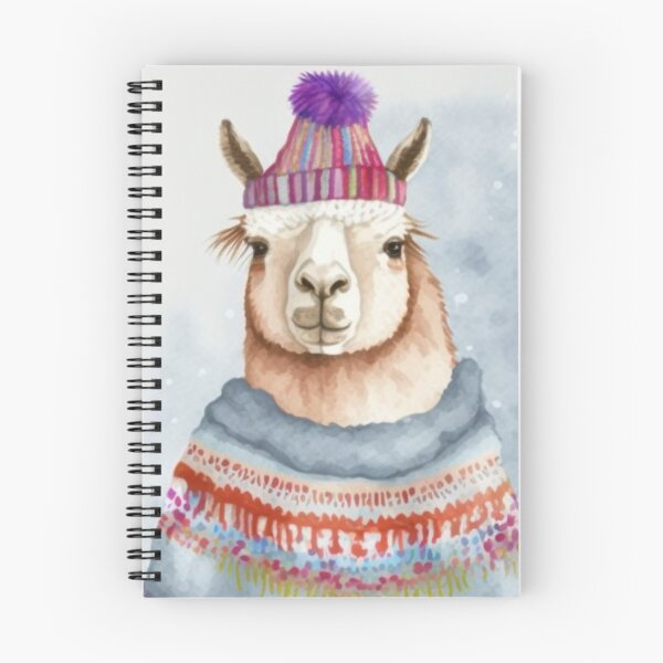 Item preview, Llamas in sweaters and hats designed and sold by BexStix.
