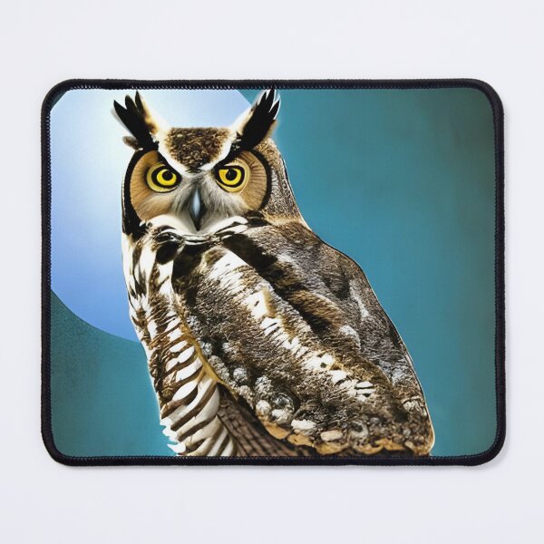 Item preview, Great Horned Owl Artwork designed and sold by The Love Quill.