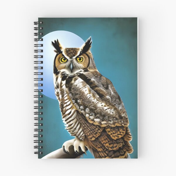 Item preview, Great Horned Owl Artwork designed and sold by The Love Quill.