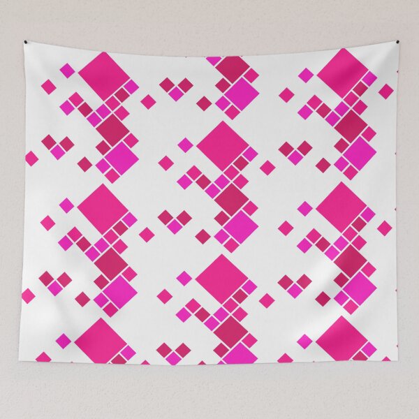 Item preview, Pink squares on white designed and sold by EzMal.